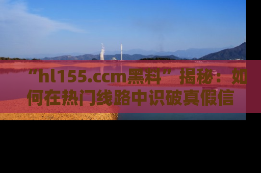 “hl155.ccm黑料”揭秘：如何在热门线路中识破真假信息