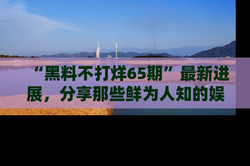 “黑料不打烊65期”最新进展，分享那些鲜为人知的娱乐八卦