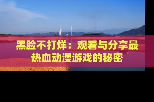 黑脸不打烊：观看与分享最热血动漫游戏的秘密