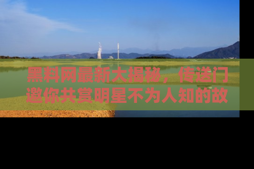 黑料网最新大揭秘，传送门邀你共赏明星不为人知的故事！