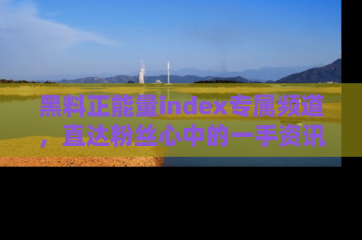 黑料正能量index专属频道，直达粉丝心中的一手资讯！