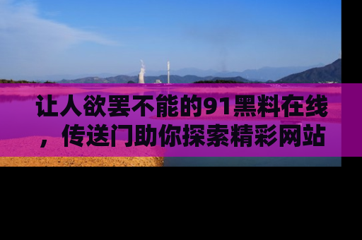 让人欲罢不能的91黑料在线，传送门助你探索精彩网站内幕！